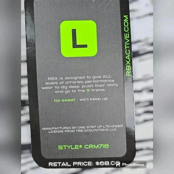 RBX Pro X-Dri Compression Leggings Gray&black men's # CRM716 S or L - Picture 6 of 7